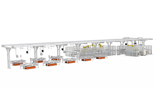 AGV'li Esnek Paket Otomatik Montaj Hattı